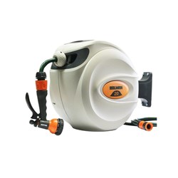 Holman Retractable Hose Reel 25m with Trigger Watering Hose Attachment 25m