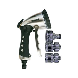 Holman Multi Function Trigger Watering Hose Attachment Platinum Set