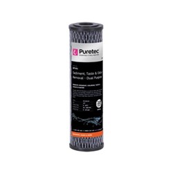 Puretec DP101 Dual Purpose Carbon Cartridge 10", 10 Micron