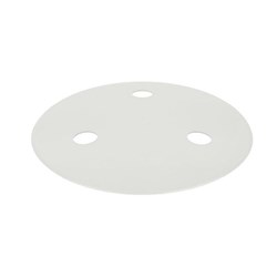 Main Drain Cover White Low Profile