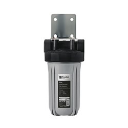 Puretec LD1025K Large Diameter Filter Housing Kit 10" Silver with Black Head 1" connection