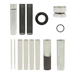 Flue Kit Deco Mesh 6" Metallic Black