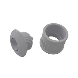 Eyeball and Socket Threaded White 40mm
