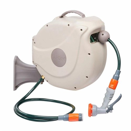 Pope Retractable Hose Reel 30m with Trigger Watering Attachment 