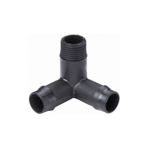 Philmac Elbow Corner Poly Barbed 19mm x 1/2