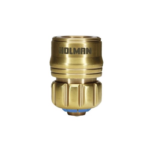 Holman Hose Connector Grip N Lock Brass 12mm