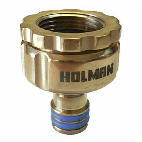 Holman Tap Adaptor Grip N Lock Universal Brass 12mm