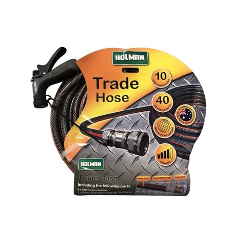 Holman Trade Hose 40m with Trigger Watering Attachment 