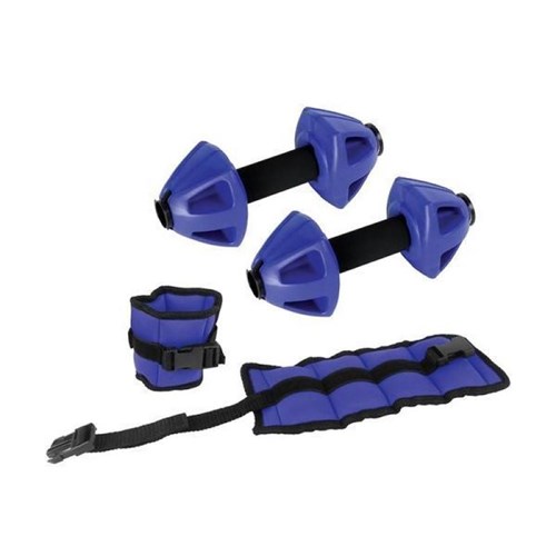 Life Resistance Pool Fitness Kit with Core Belt, Dumbbells and Ankle Cuffs