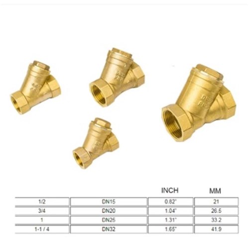 Y Strainer Brass Threaded FI BSP