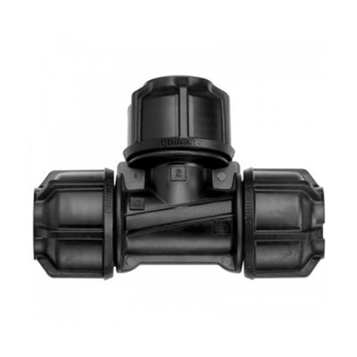 Philmac 3G Metric Compression Slip Tee Poly